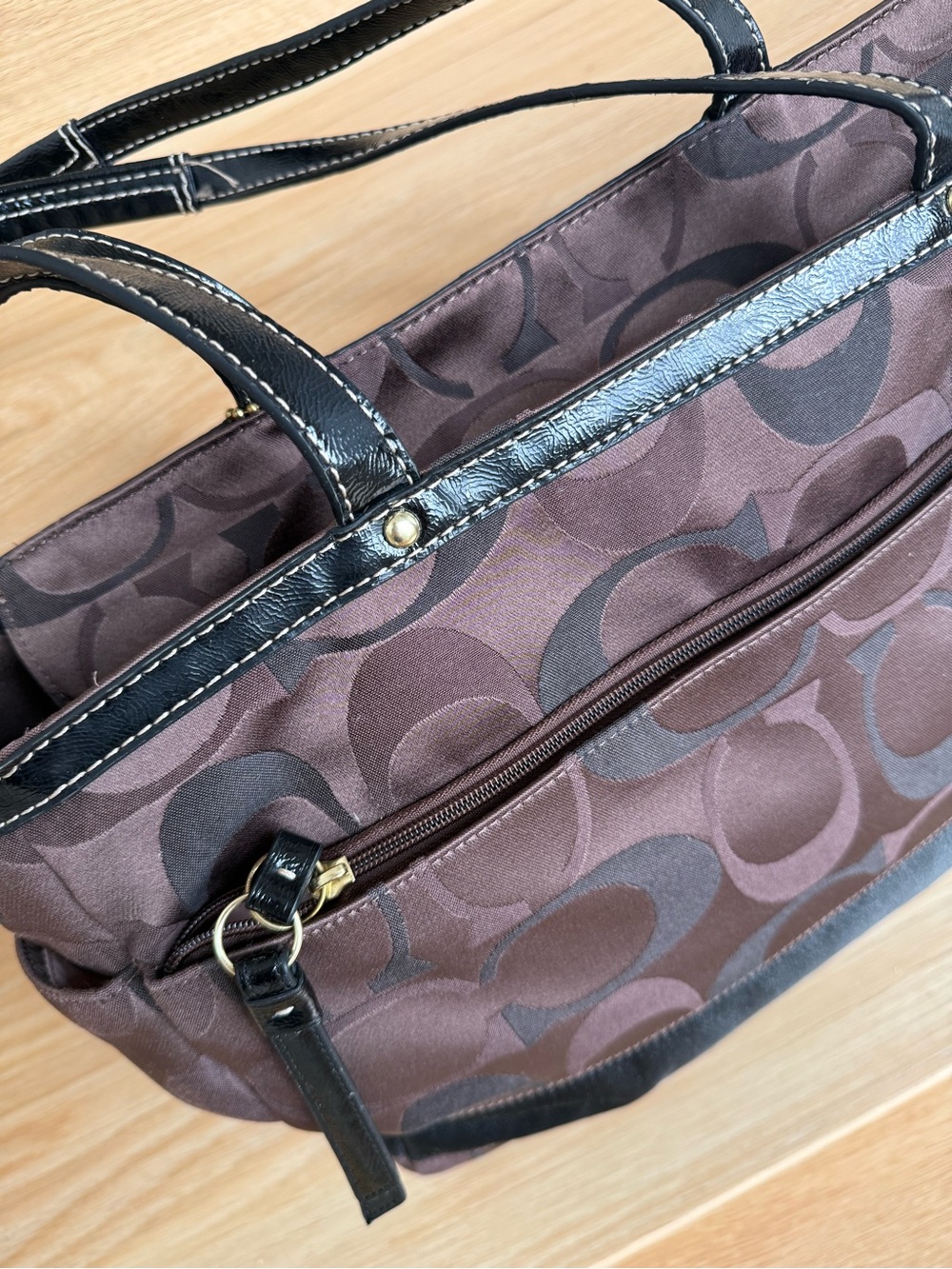 Authentic Coach Brown Signature Tote Bag - Picture 16 of 16
